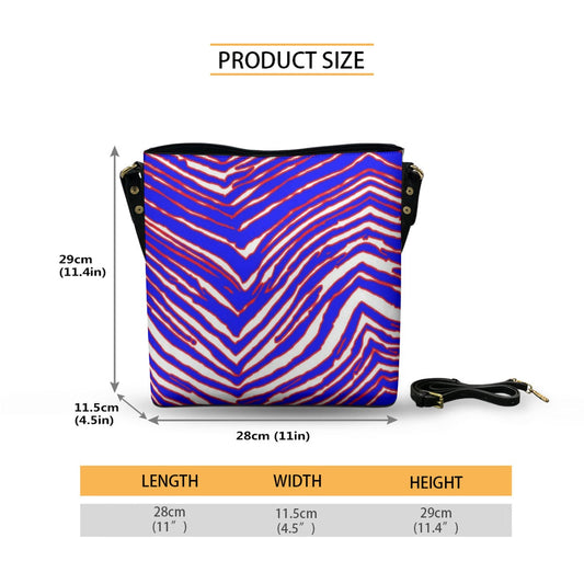 Buffalo Bills Zubaz Minimalist Square Crossbody Bucket Bag