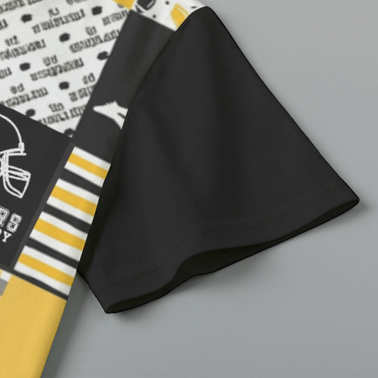 Pittsburgh Steelers All-Over Print Children's Short-Sleeve T-Shirt | 180GSM Cotton