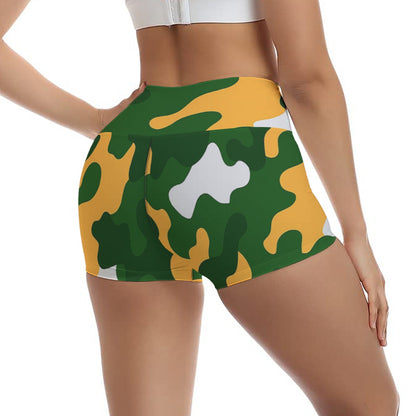 Green Bay Football Game Day All-Over Print Women's Ultra-Short Yoga Shorts