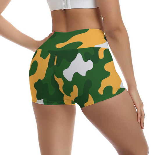 Green Bay Football Game Day All-Over Print Women's Ultra-Short Yoga Shorts