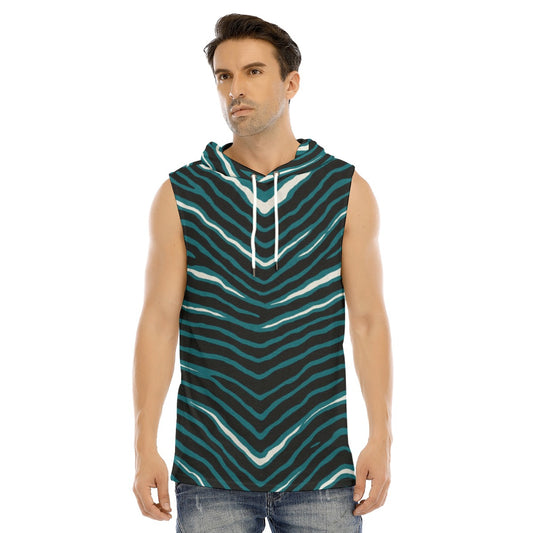 Philadelphia Football Game Day All-Over Print Men's Tank Hooded Vest