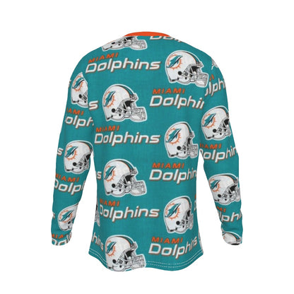 Miami Football Game Day All-Over Print Men's Long Sleeve T-Shirt