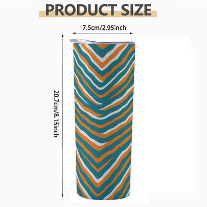 Miami Football Game Day Custom 20OZ Straight Cup With Sliding Lid For The USA