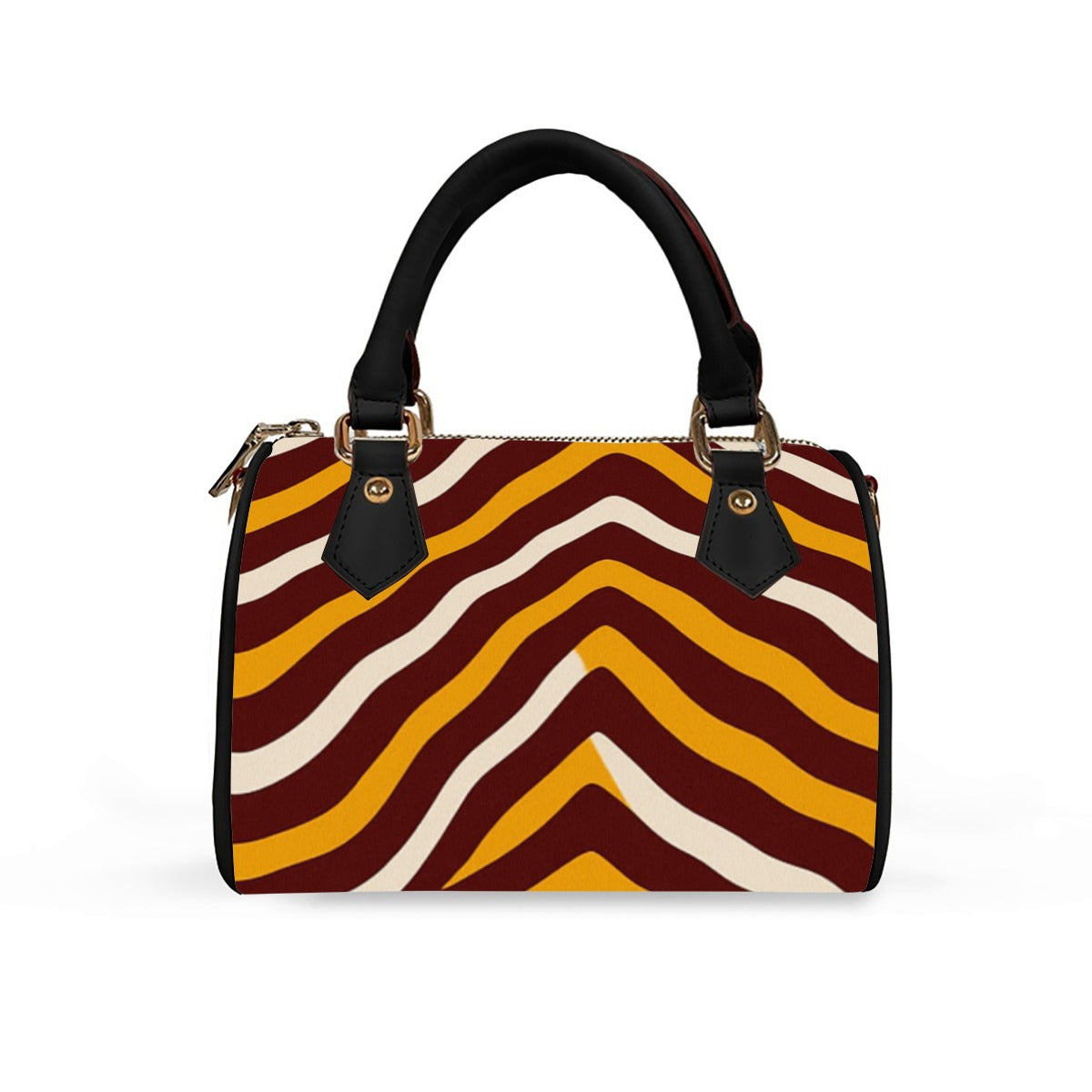 Washington Commanders Classic Barrel-Shaped PU Leather Handbag