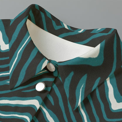 Philadelphia Football Game Day All-Over Print Women's Cropped Jacket | 245GSM Cotton