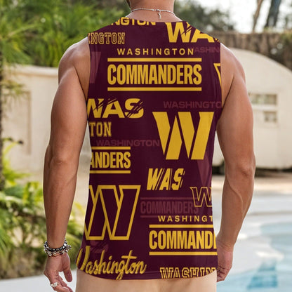 Washington Commanders Men's Tank Top With Drawstring