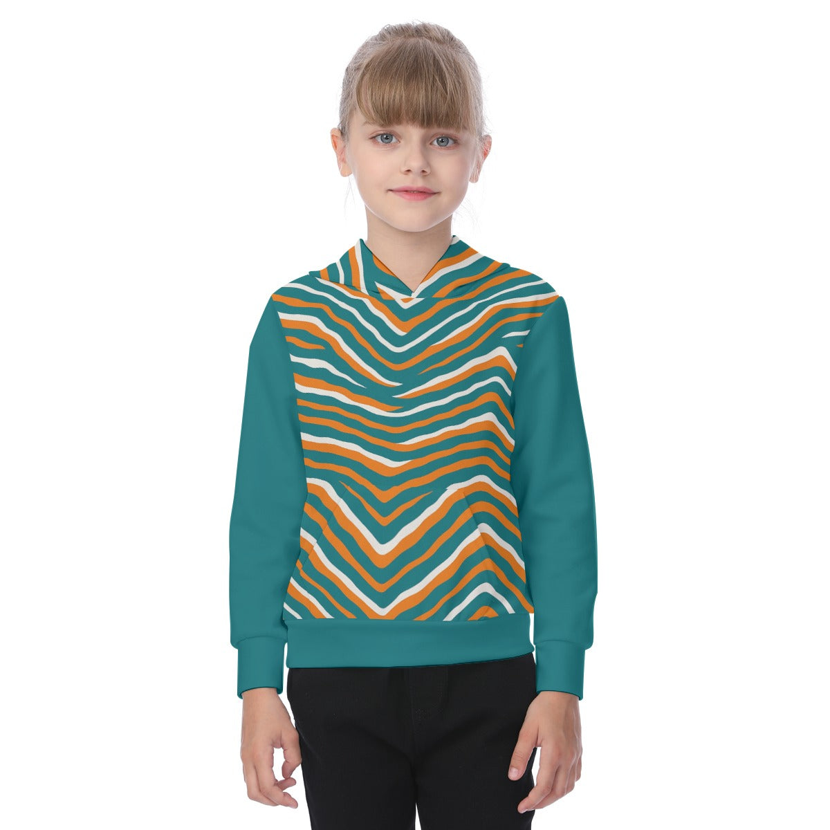 Miami Football Game Day All-Over Print Kid's Heavy Fleece Hoodie