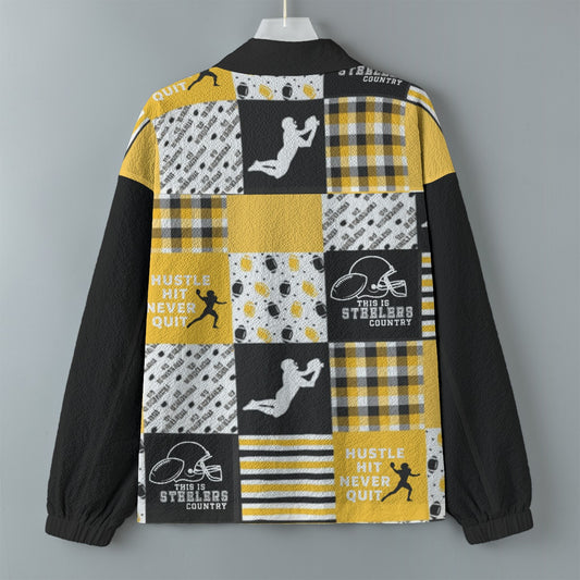 All-Over Print Men's Casual Lapel Jacket