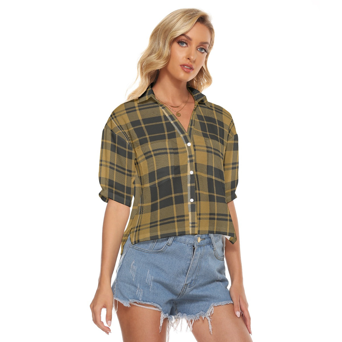 Urban Legend Central Florida Knights Women's V-Neck Shirt – Black and Gold College Streetwear for Co