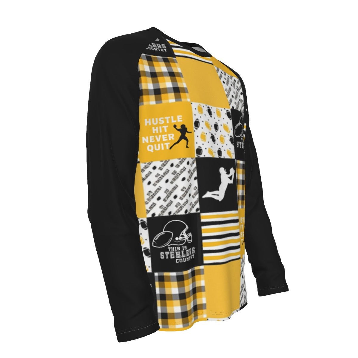 All-Over Print Men's Raglan Long Sleeve T-shirt  | 190GSM Cotton