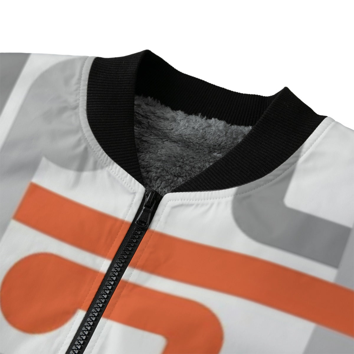 Urban Legend 90s Street Icons – Seamless Colored Lines Fleece Bomber Jacket