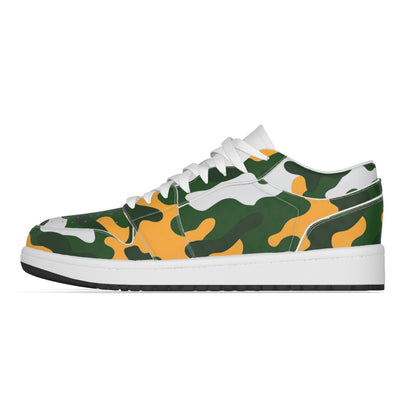 Green Bay Football Game Day Men's Low State Leather Stitching Shoes