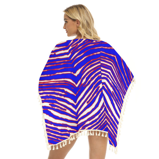 Buffalo Bills Zubaz Women's Square Fringed Shawl