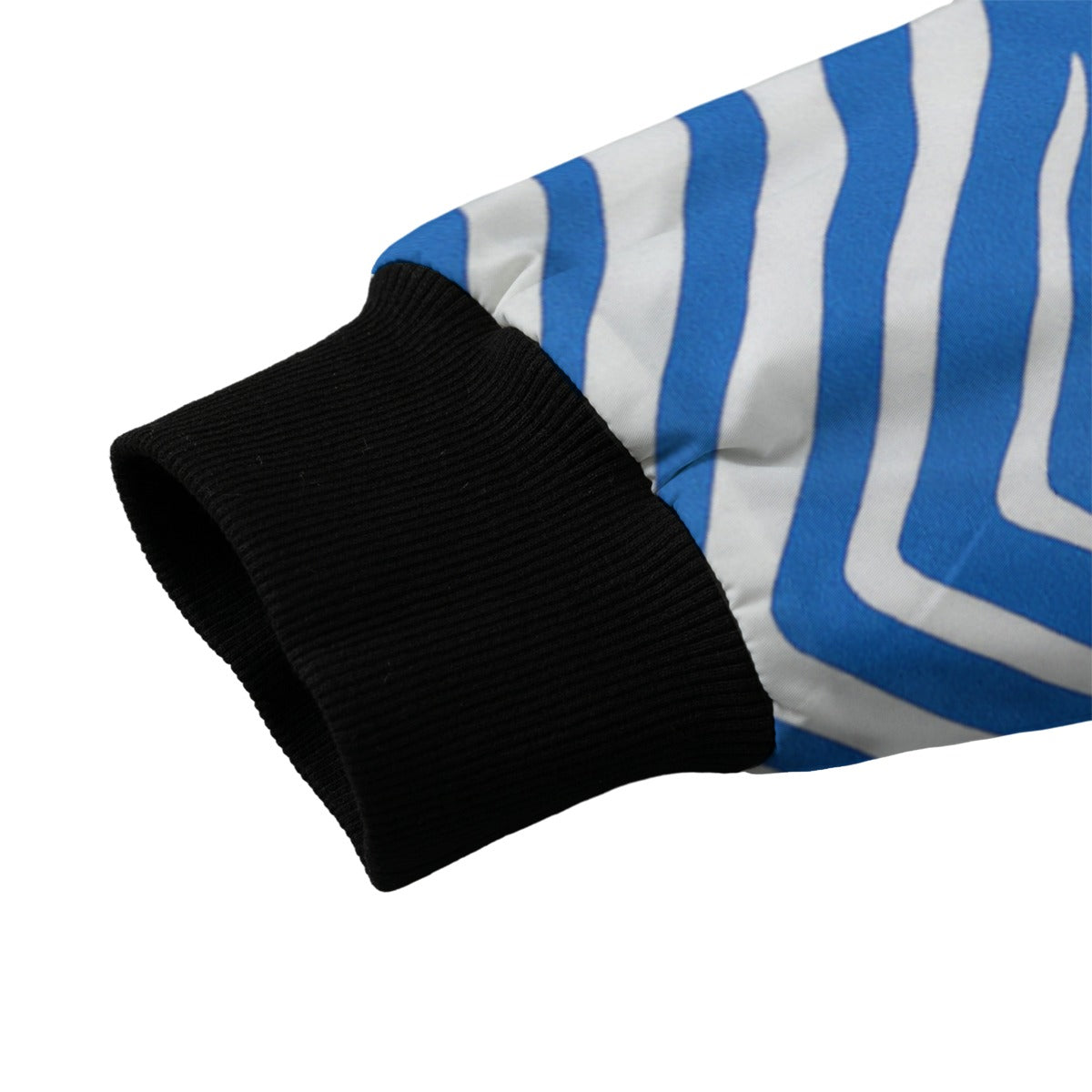 Chaqueta azul y blanca estilo Zubaz inspirada en Real Zaragoza – Moda deportiva única