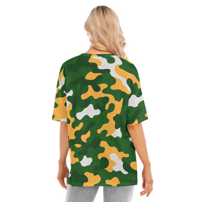 Green Bay Football Game Day All-Over Print Women's Short Sleeves T-shirt With Hem Split
