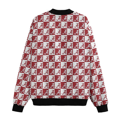 Alabama Crimson Tide Fleece Bomber Jacket – College Football Streetwear Style
