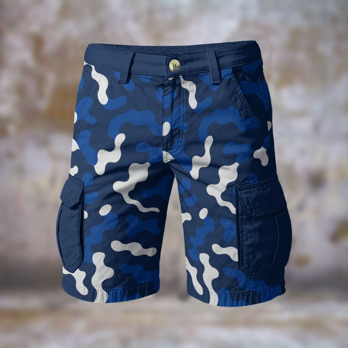Urban Legend Indianapolis Colts Royal Blue White Gray Camo Cargo Shorts