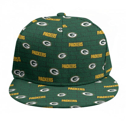 Green Bay Football Game Day Baseball Cap With Flat Brim