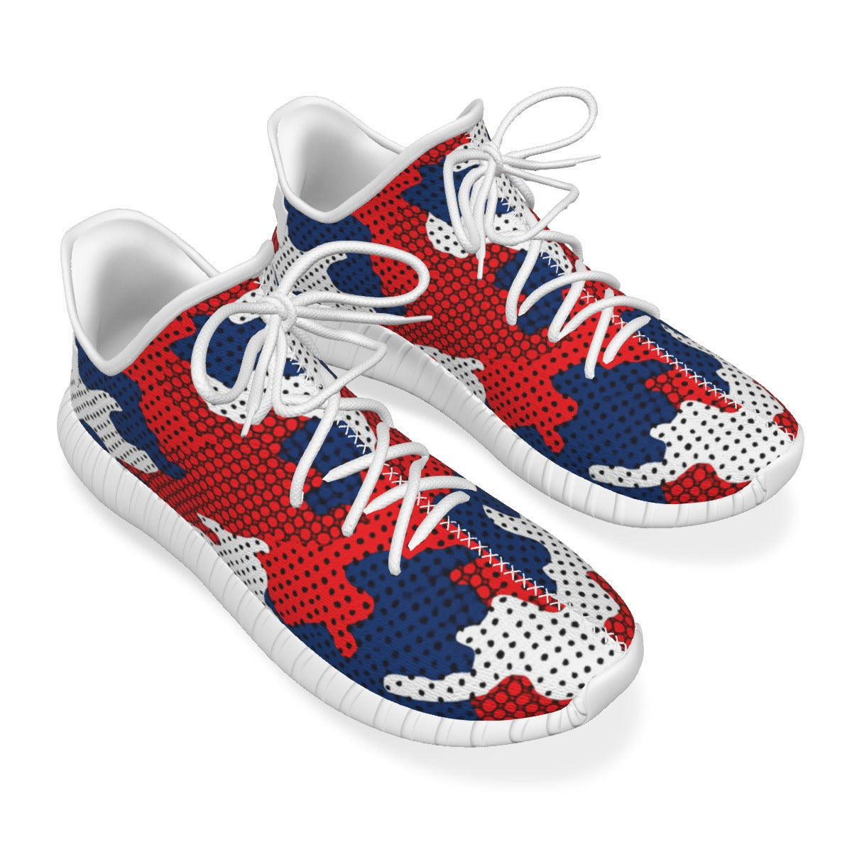 Urban Legend Mississippi Ole Miss Rebels Red Navy White Camo Men's Coconut Sneakers Shoes