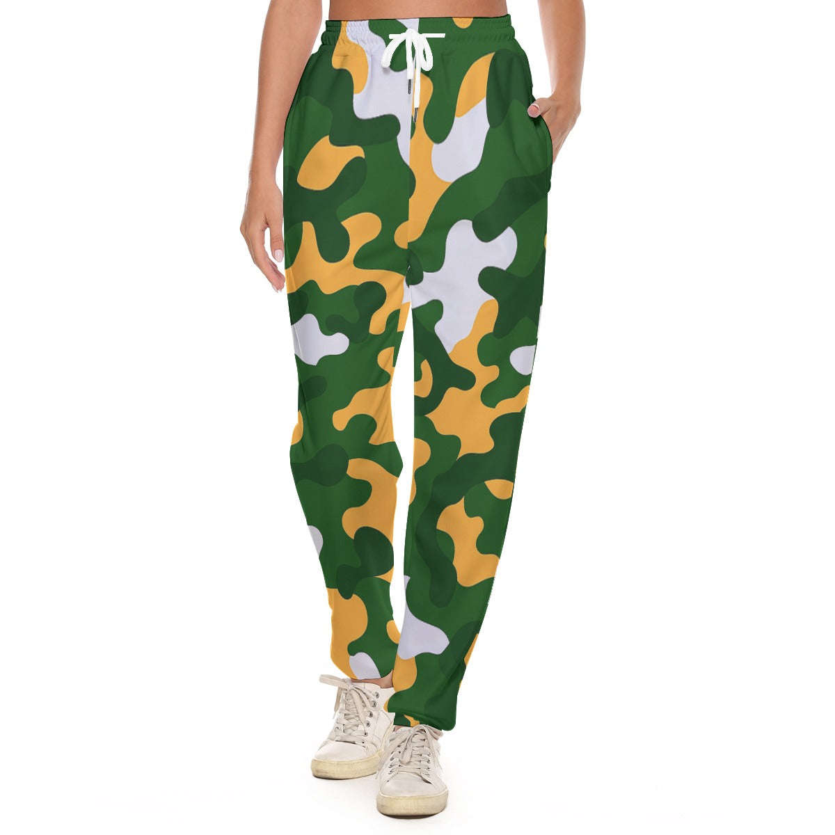 Green Bay Football Game Day All-Over Print Women's Casual Pants