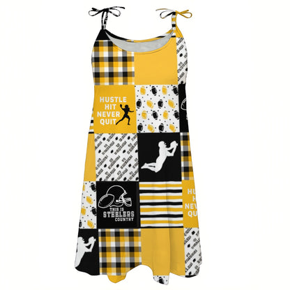 All-Over Print Women's Beach Tie Dress