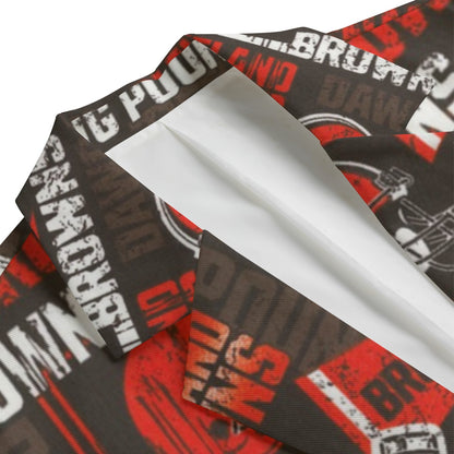 Cleveland Browns suit Flat Lapel Collar Blazer
