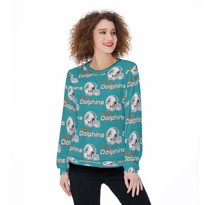 Miami Football Game Day All-Over Print Women's Sweater