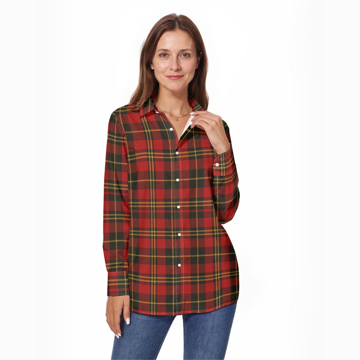 Maryland Tartan Plaid Terrapins Women's Long Sleeve Shirt