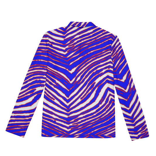 Buffalo Bills Zubaz Men's Lapel T-shirt With Neckline Zipper Closure