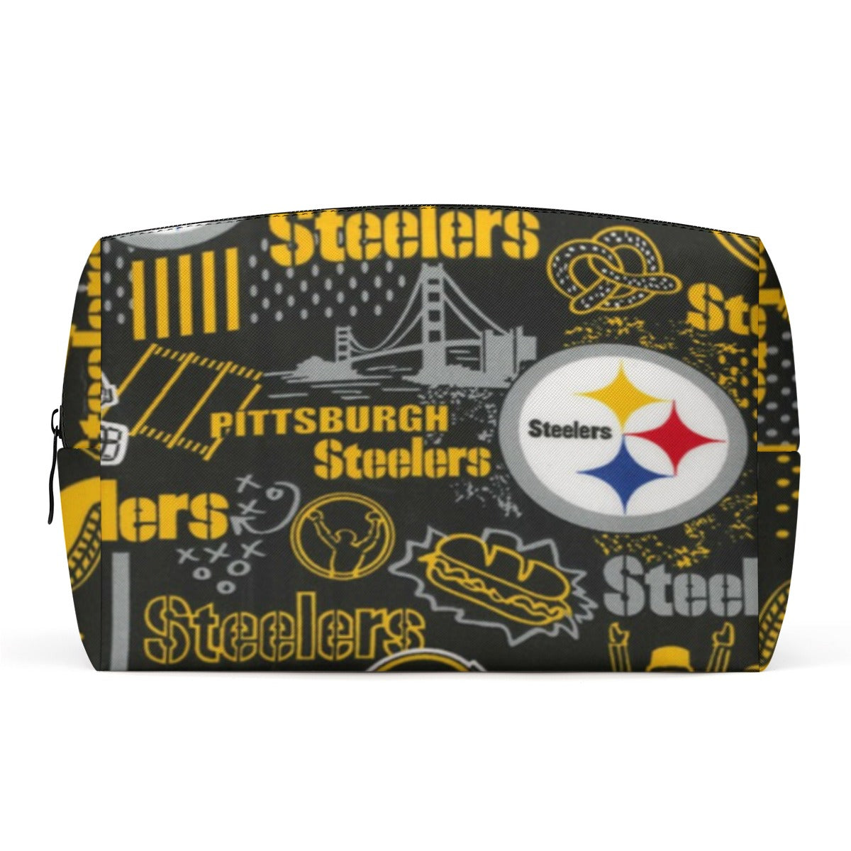 Pittsburgh Steelers PU Cosmetic Bag