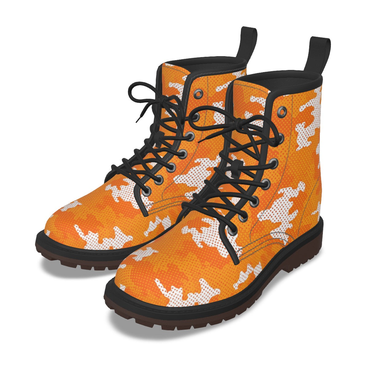 Urban Legend Tennessee Orange and White Camo Martin Short Boots – Volunteers-Inspired Streetwear for