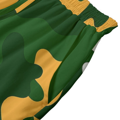 Green Bay Football Game Day All-Over Print Women's Shorts With Drawstring | Rayon