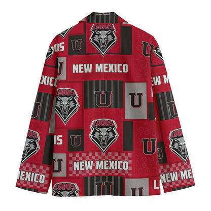 New Mexico - Lobos Game Day Flat Lapel Collar Blazer
