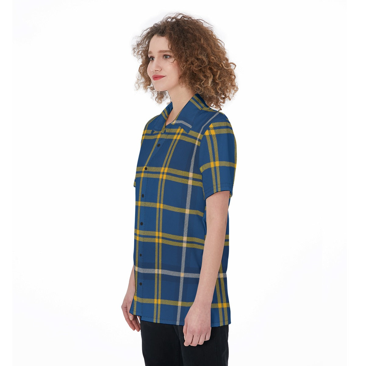 California Los Angeles UCLA Bruins Tartan Plaid Women's Shirt