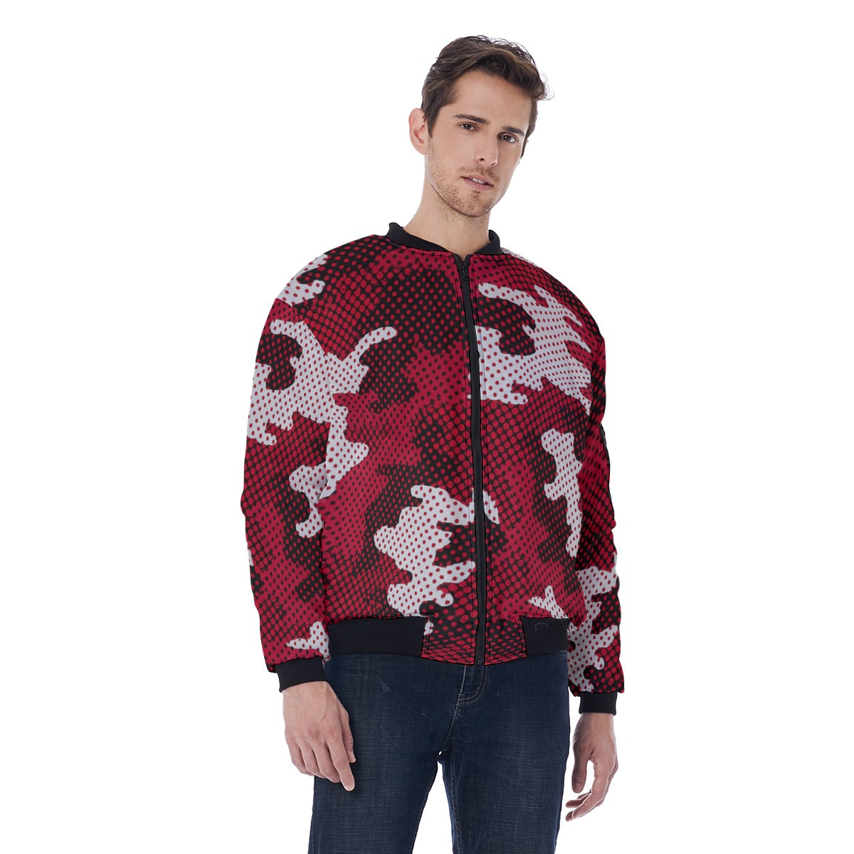 Alabama - Crimson Tide camo Men's Bomber Jacket With Sleeve Pocket