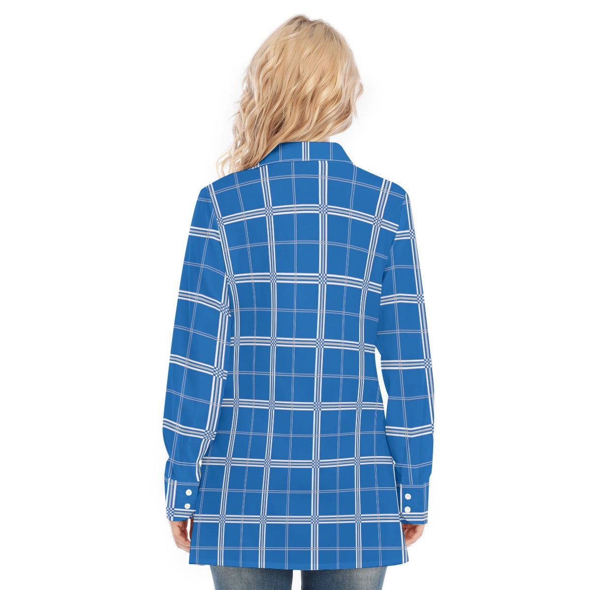 Kentucky Tartan Plaid Wildcats Women's Long Shirt