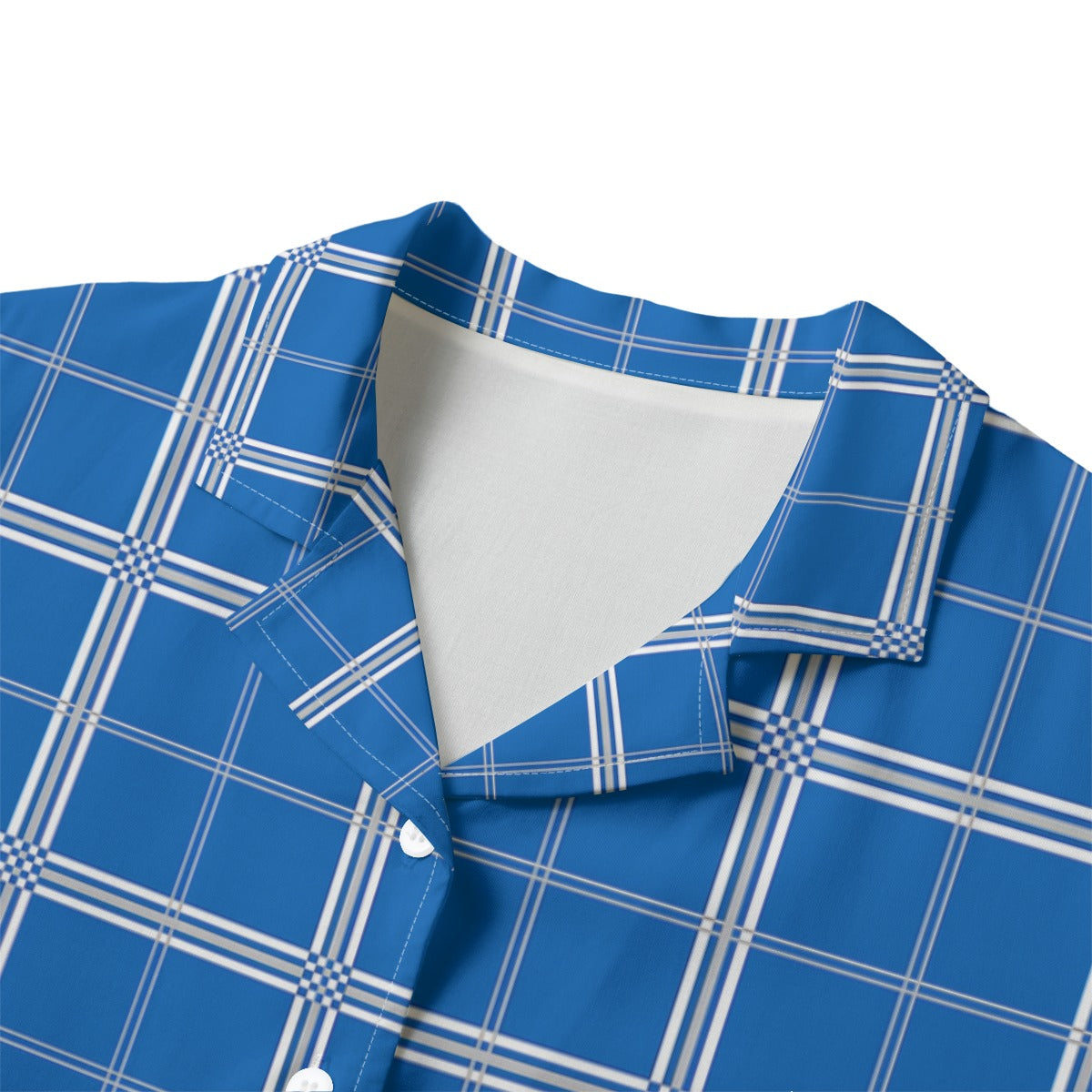 Kentucky Tartan Plaid Wildcats  Women's Hawaii Shirt | Rayon