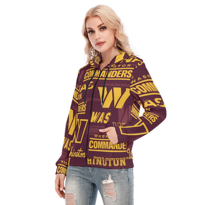Washington Commanders Women's Hoodie With Zipper