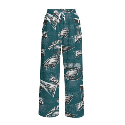 Philadelphia Football Game Day All-Over Print Unisex Wide Leg Pants | Interlock