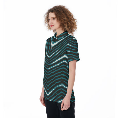 Philadelphia Football Game Day All-Over Print Women's Polo Shirt