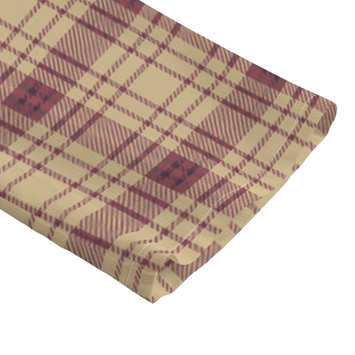 Florida  Seminoles Tartan Plaid Women's Chiffon Shirt With Elbow Sleeve