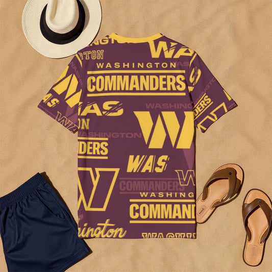 Washington Commanders Men's O-Neck T-Shirt | 190GSM Cotton