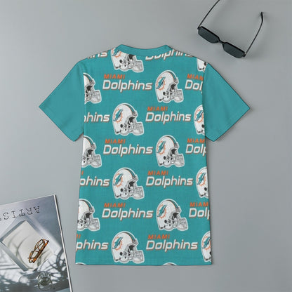 Miami Football Game Day All-Over Print Children's Short-Sleeve T-Shirt | 180GSM Cotton