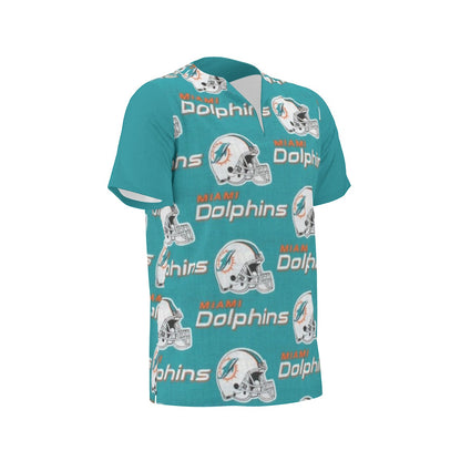 Miami Football Game Day All-Over Print  Men's African Dashiki Shirt