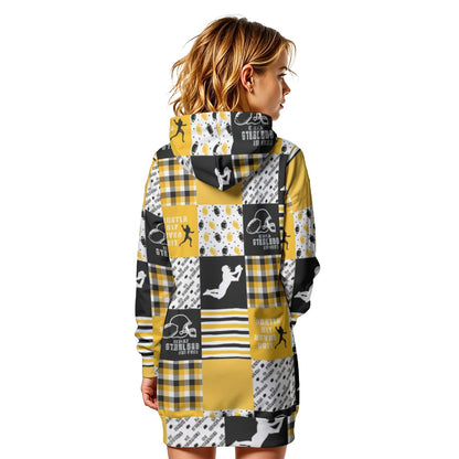 All-Over Print Women's Heavy Fleece Long Hoodie
