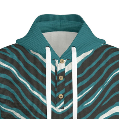 Philadelphia Football Game Day All-Over Print Men's Half  Button Hoodie