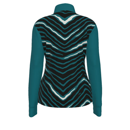Philadelphia Football Game Day All-Over Print Women's Long Sleeve Thumbhole Jacket|230GSM