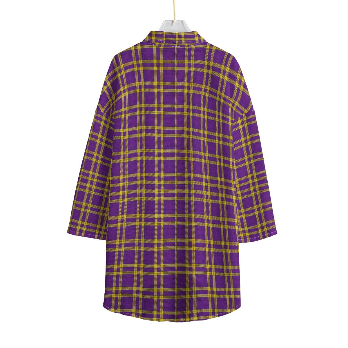 Louisiana Tartan Laid Tigers Lsu Women's Chiffon Shirt With Elbow Sleeve