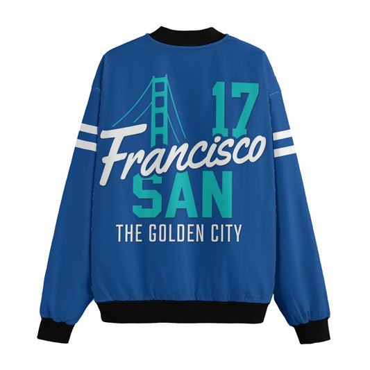 San Francisco The Golden City Fleece Bomber Jacket