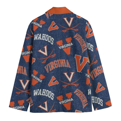 Virginia - Cavaliers Suit Flat Lapel Collar Blazer